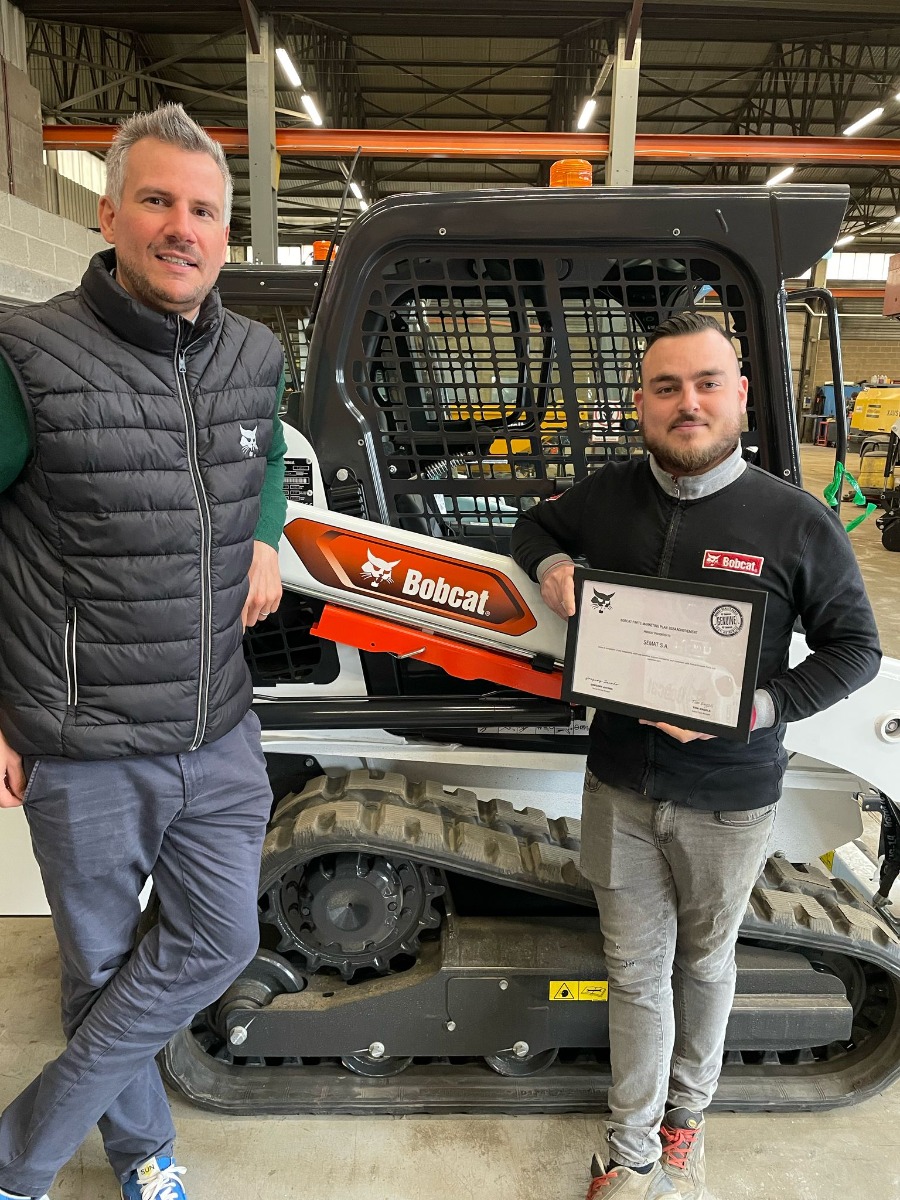 Nous sommes récompensés par BOBCAT ! 